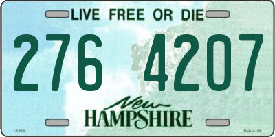 NH license plate 2764207