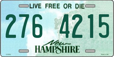 NH license plate 2764215