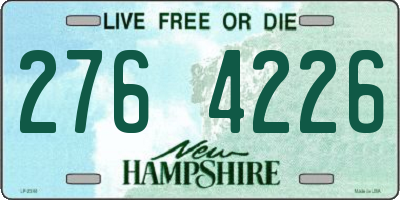NH license plate 2764226