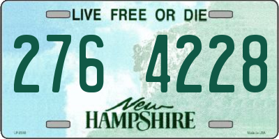 NH license plate 2764228
