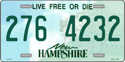 NH license plate 2764232