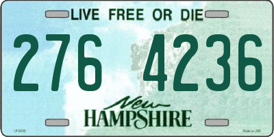 NH license plate 2764236
