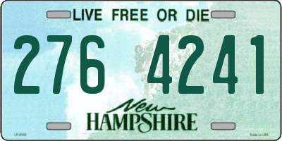 NH license plate 2764241