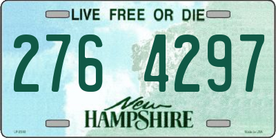 NH license plate 2764297