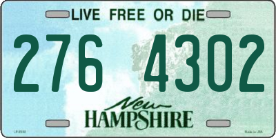 NH license plate 2764302