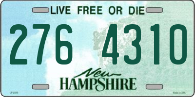 NH license plate 2764310