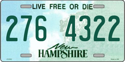 NH license plate 2764322