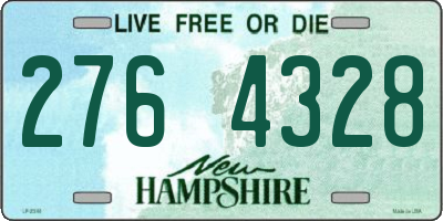 NH license plate 2764328