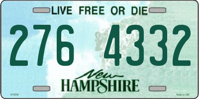 NH license plate 2764332