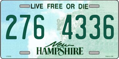 NH license plate 2764336