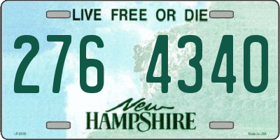 NH license plate 2764340