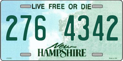 NH license plate 2764342