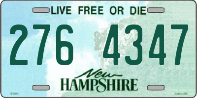 NH license plate 2764347
