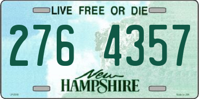 NH license plate 2764357