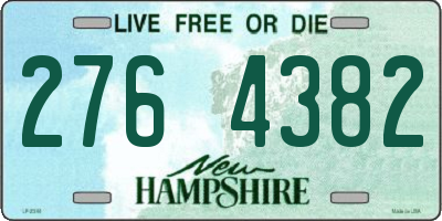 NH license plate 2764382