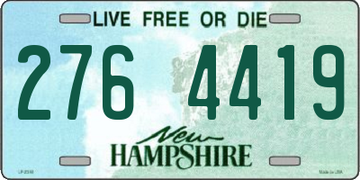 NH license plate 2764419