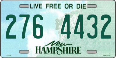 NH license plate 2764432