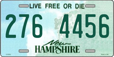 NH license plate 2764456