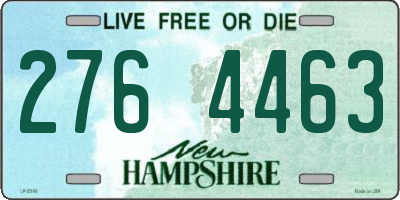 NH license plate 2764463
