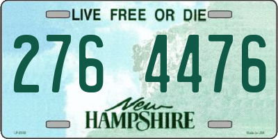 NH license plate 2764476