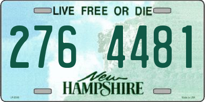 NH license plate 2764481