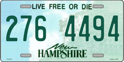 NH license plate 2764494