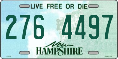NH license plate 2764497