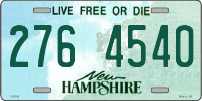 NH license plate 2764540
