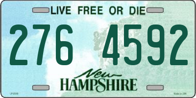 NH license plate 2764592