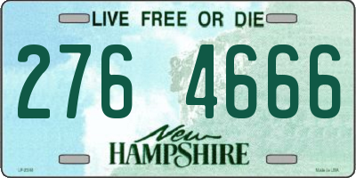 NH license plate 2764666