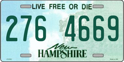 NH license plate 2764669
