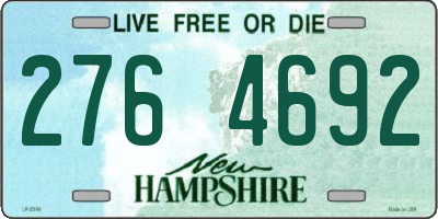 NH license plate 2764692