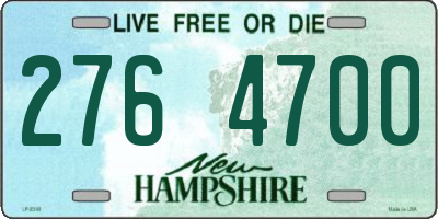 NH license plate 2764700