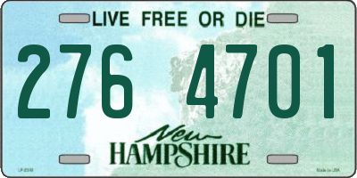 NH license plate 2764701