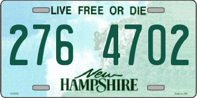 NH license plate 2764702