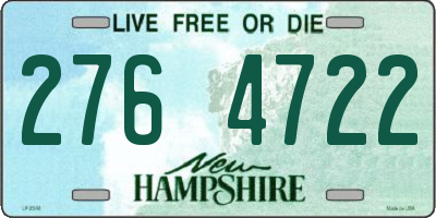 NH license plate 2764722