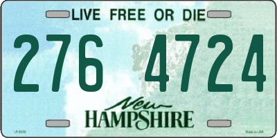 NH license plate 2764724