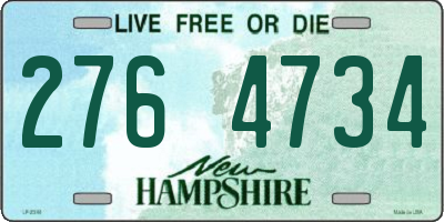 NH license plate 2764734