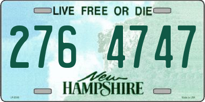 NH license plate 2764747