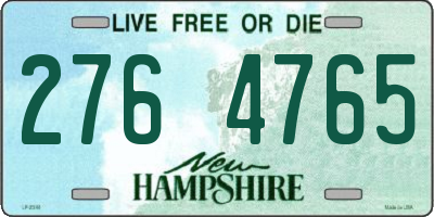 NH license plate 2764765