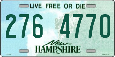 NH license plate 2764770