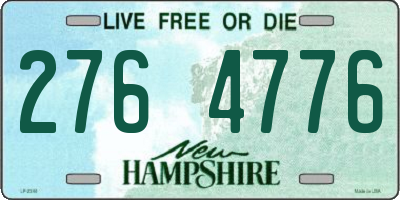 NH license plate 2764776