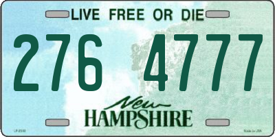 NH license plate 2764777