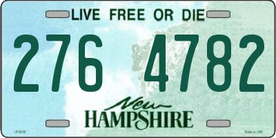 NH license plate 2764782