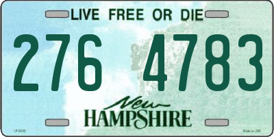 NH license plate 2764783