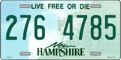 NH license plate 2764785