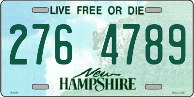 NH license plate 2764789