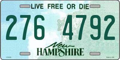 NH license plate 2764792