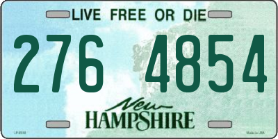 NH license plate 2764854