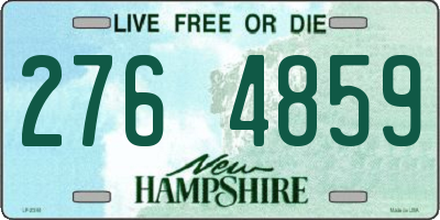 NH license plate 2764859
